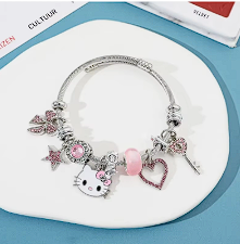 Bracelet à Breloques Hello Kitty