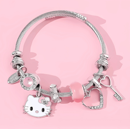 Bracelet à Breloques Hello Kitty