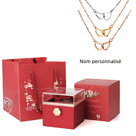 Coffret Cœur à Cœur avec collier personnalisable